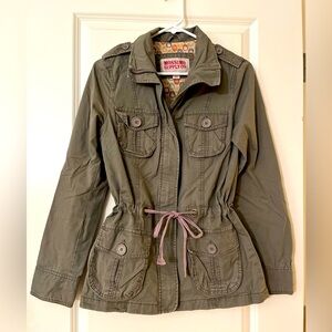~Khaki green jacket from Mossimo Supply Co. 
~Women’s size S